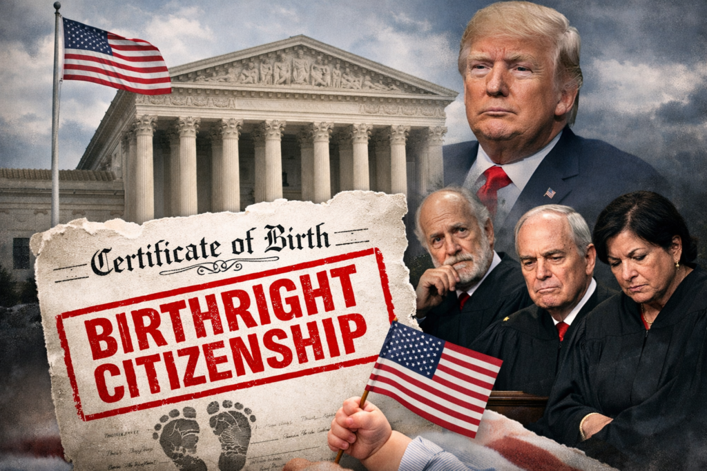 La administración Trump intenta modificar la interpretación de la cláusula constitucional que establece que toda persona nacida en territorio estadounidense es ciudadana