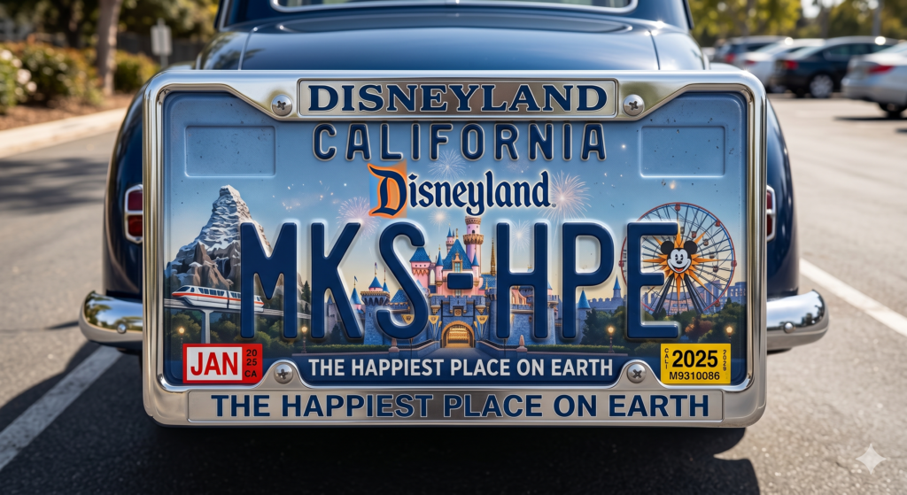 California lanzará placas oficiales de Disneyland y ayudarán a hospitales infantiles