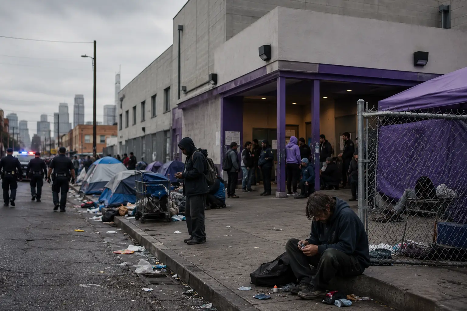 Crece la polémica por el “meth mansion” en skid row: denuncian violencia