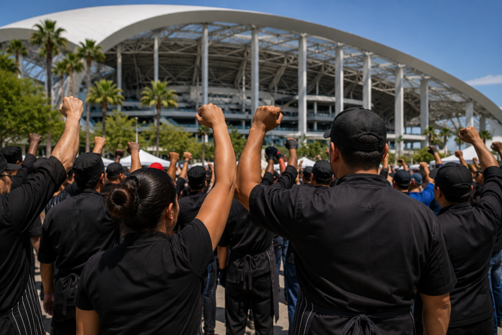 SoFi Stadium pagará hasta $40 por hora a sus trabajadores; contrato incluye protección ante acciones de ICE