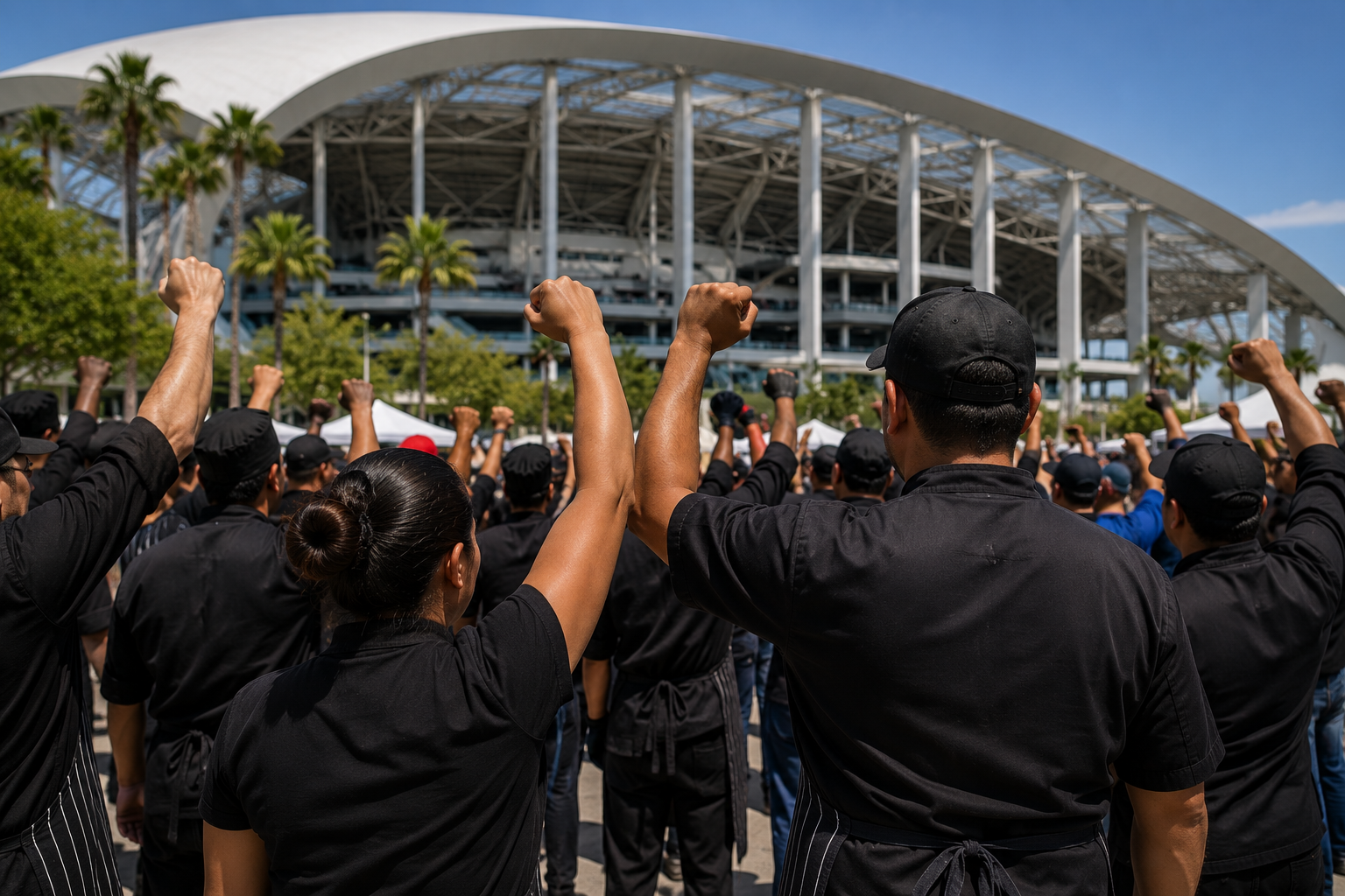 SoFi Stadium pagará hasta $40 por hora a sus trabajadores; contrato incluye protección ante acciones de ICE