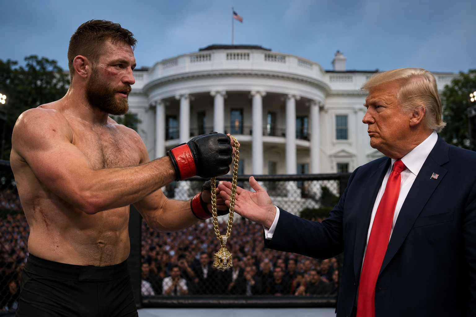 Peleador de UFC desata polémica tras comentario sobre Michelle Obama en evento celebrado en la Casa Blanca Peleador de UFC desata polémica tras comentario sobre Michelle Obama en evento celebrado en la Casa Blanca