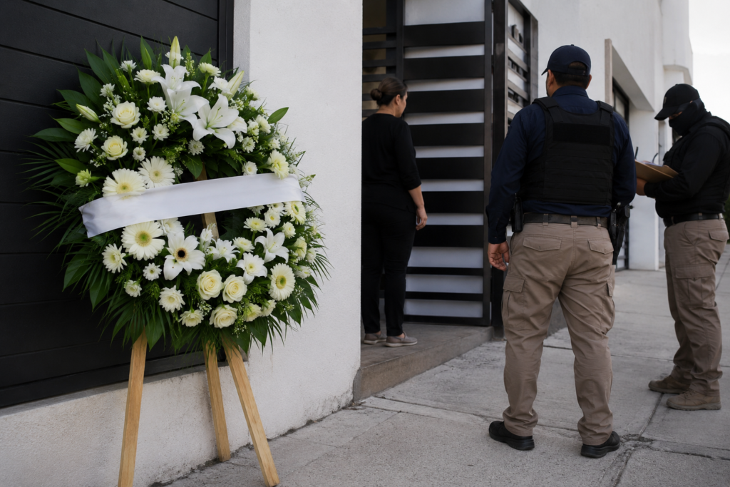 Dejan corona fúnebre frente a la casa de diputada del PRI en Sinaloa; investigan posible acto de intimidación