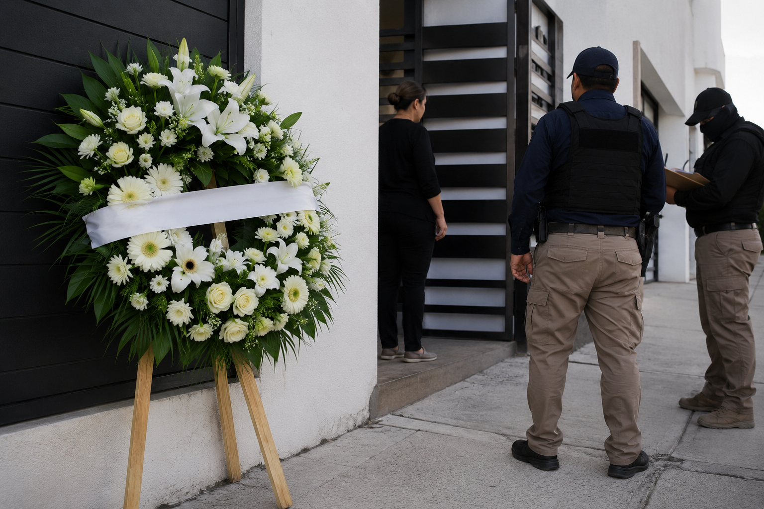 Dejan corona fúnebre frente a la casa de diputada del PRI en Sinaloa; investigan posible acto de intimidación Dejan corona fúnebre frente a la casa de diputada del PRI en Sinaloa; investigan posible acto de intimidación