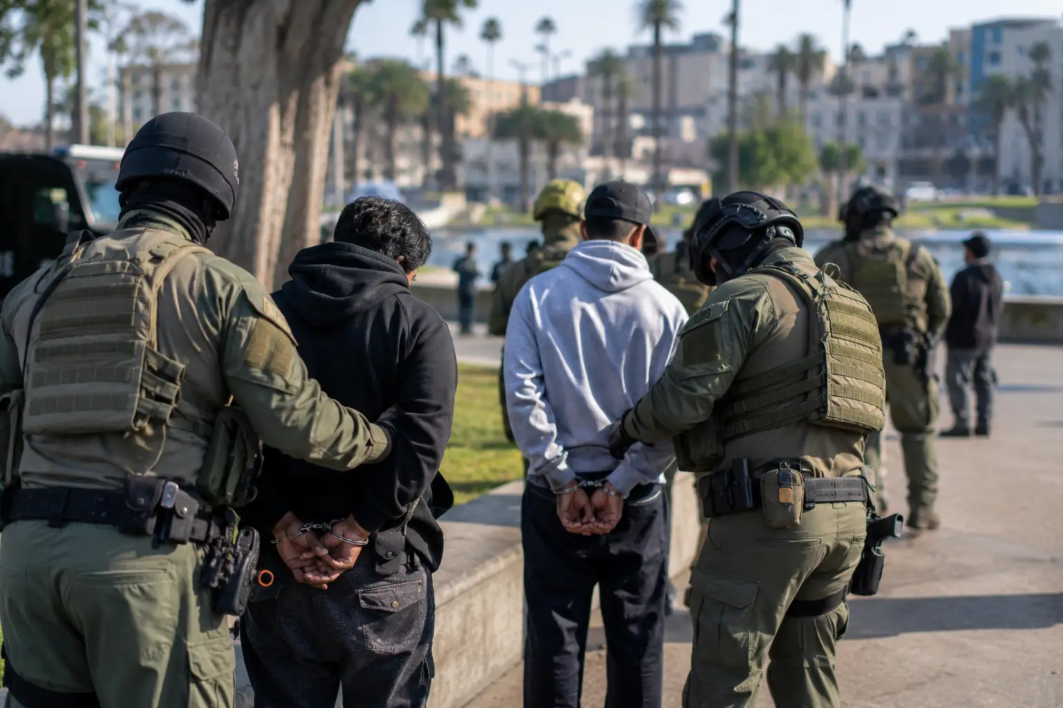 Operativo antidrogas en MacArthur Park deja 13 arrestados por fentanilo en Los Ángeles