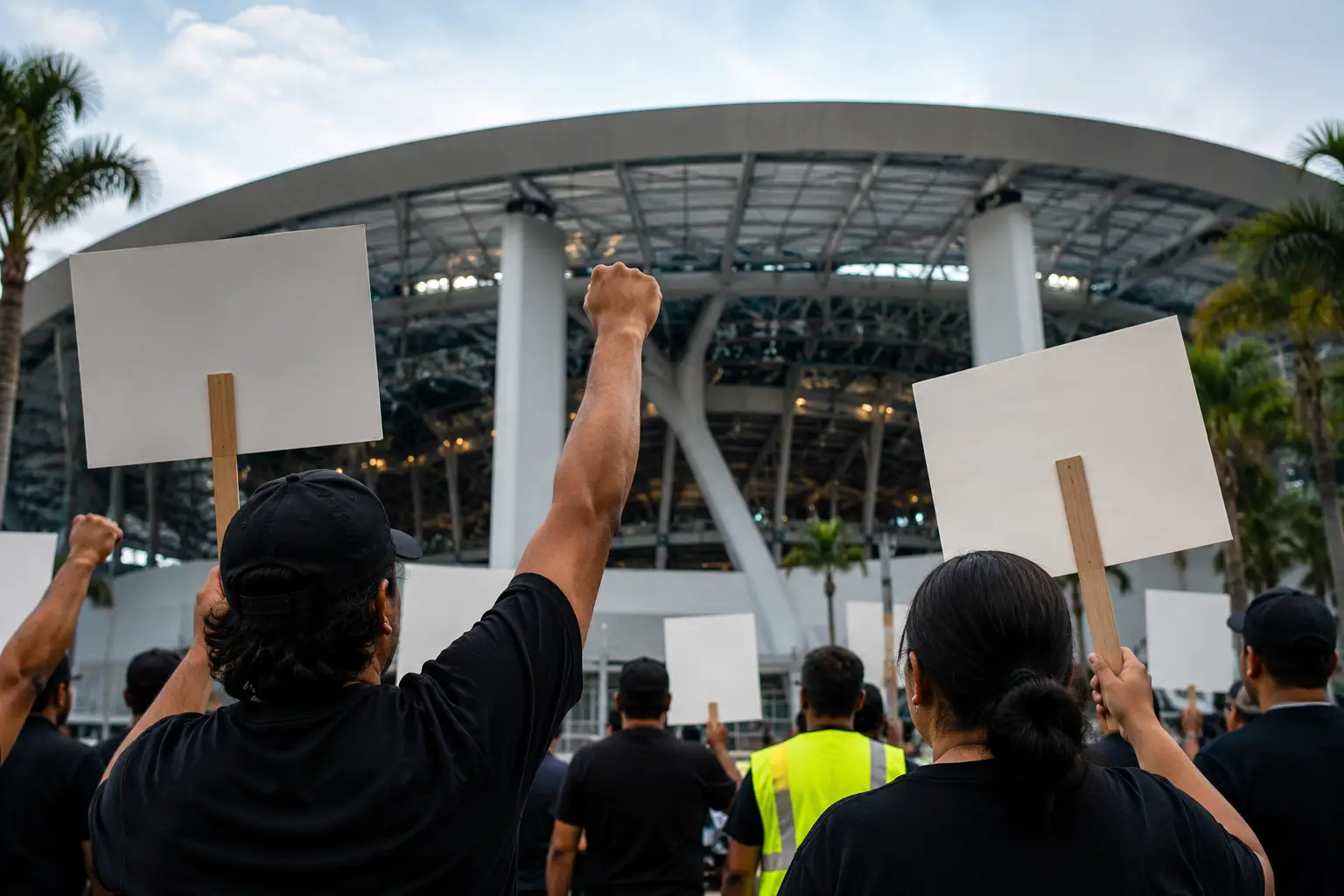 Trabajadores de SoFi Stadium autorizan huelga antes del Mundial FIFA 2026