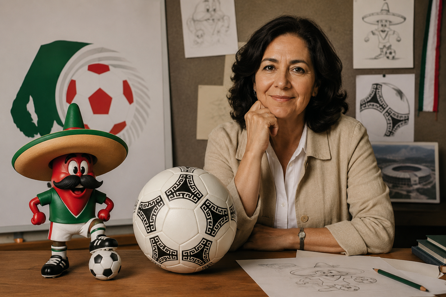 México 86: Rebeca Martínez, la mente creativa detrás del balón Azteca y Pique