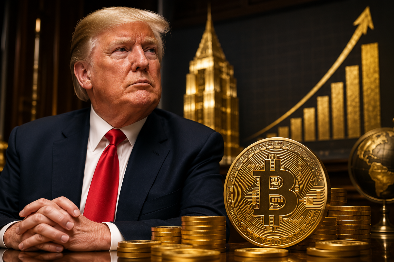 Trump reporta más de $1,000 millones en ganancias por negocios de criptomonedas