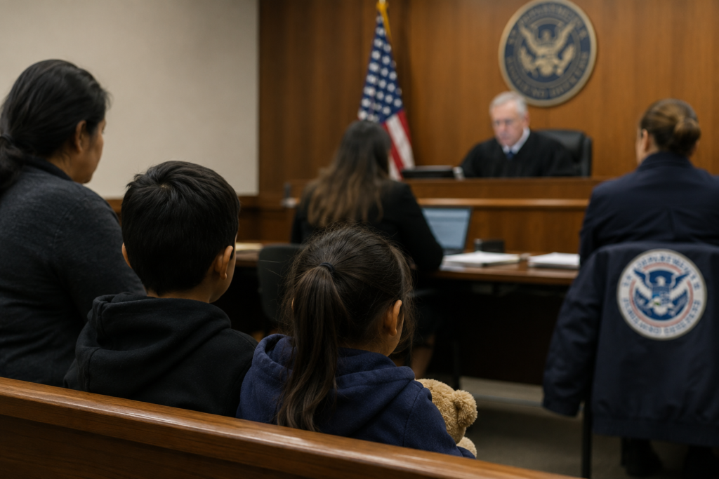 Miles de niños inmigrantes podrían quedarse sin abogados en las cortes de inmigración de EE. UU. Miles de niños inmigrantes podrían quedarse sin abogados en las cortes de inmigración de EE. UU.