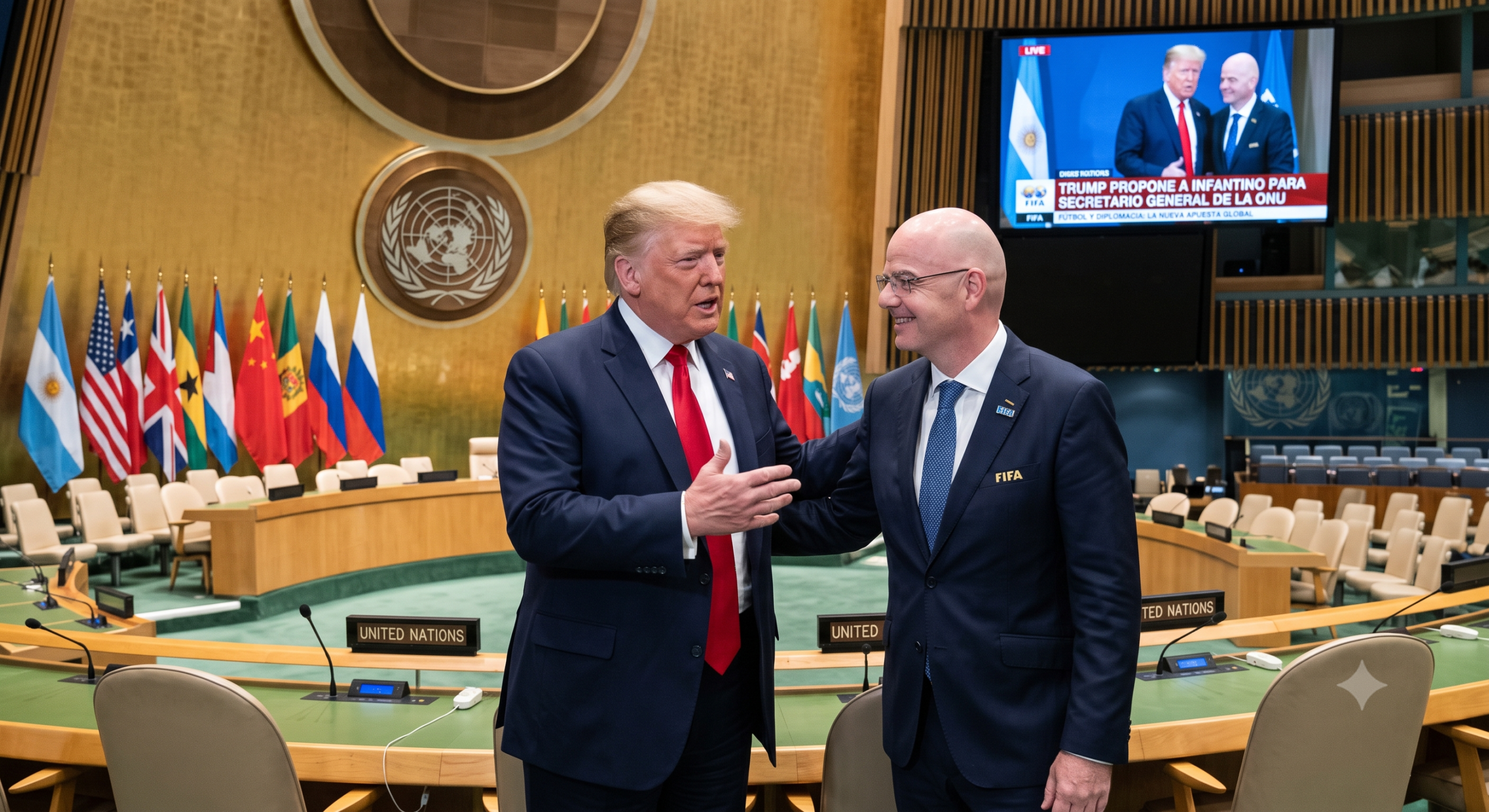 De la FIFA a la ONU: Donald Trump impulsa a Gianni Infantino como próximo Secretario General