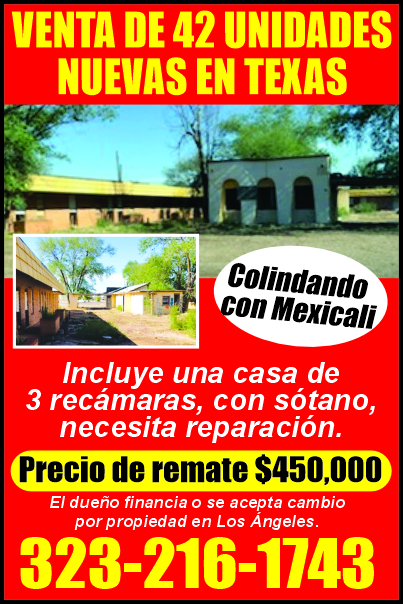 VENTA DE 42 UNIDADES NUEVAS EN TEXAS