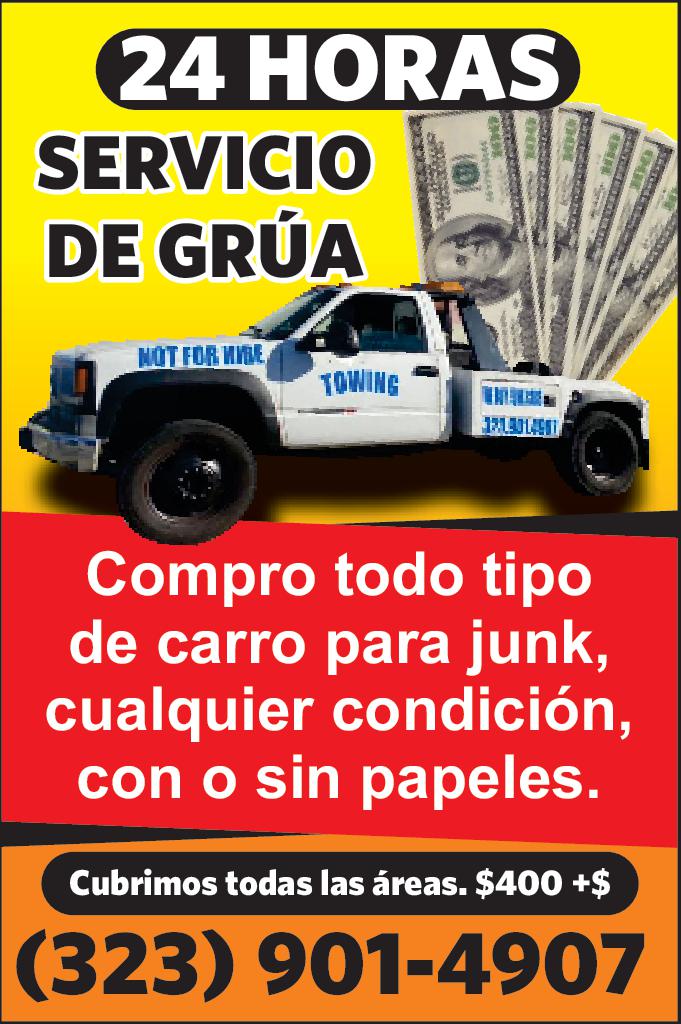 24 HORAS – SERVICIO DE GRÚA